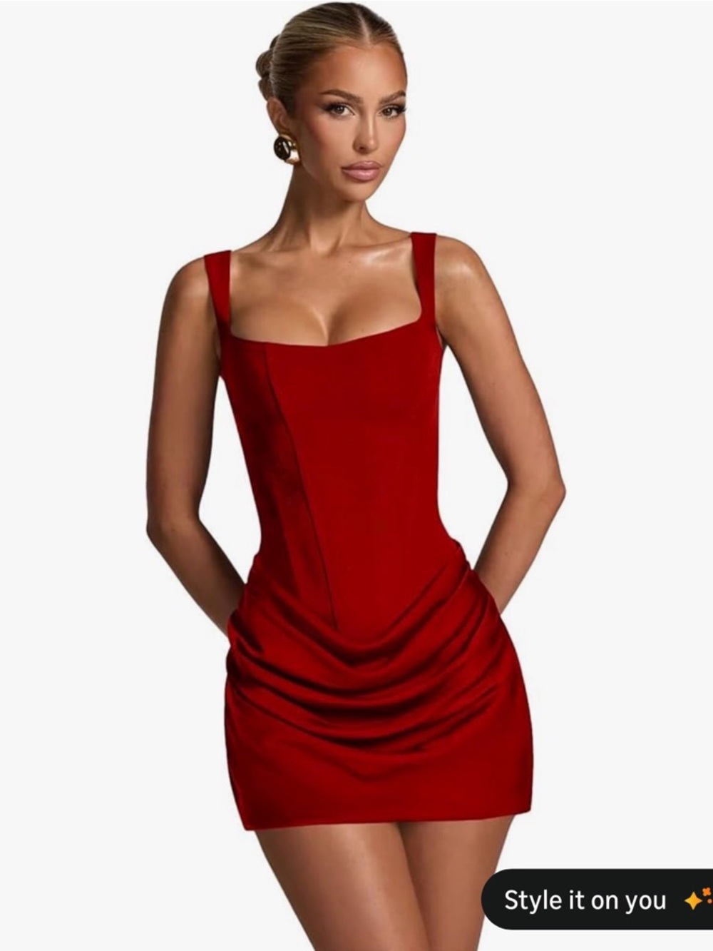 Red Bodycon Mini Dress